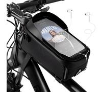 Bicycle Frame Bag,Waterproof Mobile Phone Bag With Tua Touch Screen For Mobile Phones Up To 7 Inches,For Mountain Bikes,Road Bikes