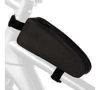 Bicycle Frame Bag-Waterproof Top Tube Bag-Tool Storage 1.8l-Strap Pouch For Mountain Bikes And Road Or Gravel-Front Bag Black