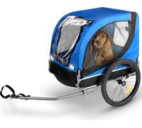 Bicycle Gear Poussette pour Chien - Poussette pour Chien max. 40KG - Pliable avec Protection Pluie - Montage Facile - Bleu