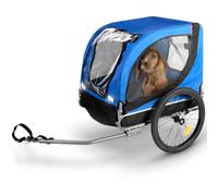 Velo Remorque Chien Pliable - Cariole Velo Chien Max. 40 KG - Remorque de Vélo pour Animaux de Compagnie - 75 x 52 x 65 cm - Bleu/Noir