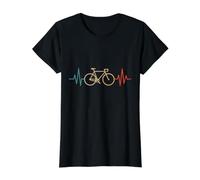 Bicycle Heart Raveat Line Cycling Art T-Shirt Graphique avec Valeur