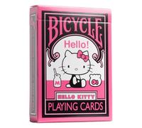 Bicycle - Hello Kitty Noir et Rose - Jeu de 54 Cartes à Jouer