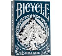 Bicycle - Jeu De 54 Cartes À Jouer - Collection Ultimates - Dragon - Tours De Magie - A Partir De 6 Ans, Bleu Et Argent[Z1145]