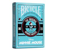 Bicycle - Jeu de 54 Cartes à Jouer - Disney Minnie Classic - Qualité Premium - Glisse optimale - Poker/Magie/Cartes, Bleu
