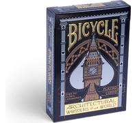 Bicycle® Jeu de cartes - Architectural Wonders of the World Jeu de cartes Cartes à jouer Poker Single Deck
