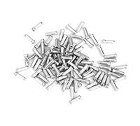 Bicycle Line Lot de 100 embouts de câble de frein pour vélo Argenté Finition exquise Durabilité