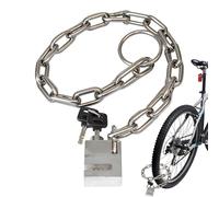 Bicycle Lock - 80cm Stainless Steel Chain Lock Bike Locks | Heavy Duty Anti Theft Security Padlock Chain | Rust Resistant Security Locks For Bicycle Motorcycle Scooter Gate