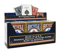 Bicycle Lot de 12 jeux de cartes standard bleu et rouge par US Playing Cards Company - Version Anglaise