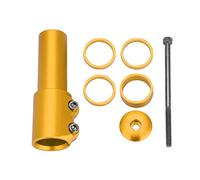 Bicycle Mountain Bike Gopybar Fork Stem Riser Rise Up Extender Extension Adaptateur Pièces (Or)