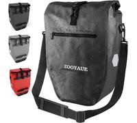 Bicycle Pannier Bag 28l Waterproof Luggage Bag With Carry Handle And Shoulder Strap Shoulder Bag With Reflectors Rear Bike Bag