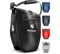 Bicycle Pannier Bag For Pannier Rack,28 Litre Volume,100% Waterproof And Robust With Reflectors And Shoulder Strap,Bomb-Resistant Holding On Any Pannier Rack,Ideal For.[C30]