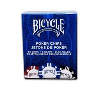 BICYCLE Plastique Poker Chips 50 Count 8 Gram Argile Rempli 3 Couleurs Tournoi