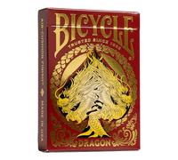 Cartamundi Jeu de 54 cartes Bicycle Dragon Red - Collection, créatures légendaires