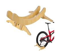 Bicycle Stand - Birch Wood, 52x40x22cm Multi-Slot Design, High-Temp Resistant Wooden Bicycle Stand | Heavy-Duty Portable Rack for Road Gravel Mountain Bikes in Garage Apartment