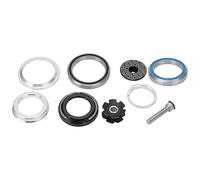 Bicycle tige casque vélo bol de roulement groupe haute performance alliage d'aluminium aluminium vélo de route avant fourche tige casque étanche à la poussière pour tube standard Taper et (noir)