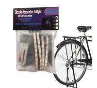 Bicycle Wheel Decorative Lights - PP 12x18cm Battery Powered | Bicycle Spoke Lights Waterproof Dust Proof Warning Light, Night Riding Safety LED Light Strip With Flashing Modes | Outdoor Safety