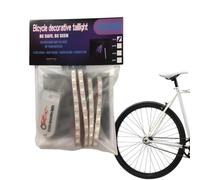 Bicycle Wheel Decorative Lights - PP 12x18cm Battery Powered | Bicycle Spoke Lights Waterproof Dust Proof Warning Light, Night Riding Safety LED Light Strip With Flashing Modes | Outdoor Safety