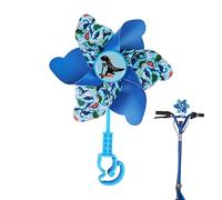 Bicycle Windmill for Kids - Handlebar Pinwheel Spinner | Eye Catching Bicycle Decoration for Tricycle, Scooter, Pushchair, Kids Bike, Outdoor Fun, Spinned Windmill Toy, Party Accessory
