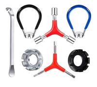 BICYCLES COTHES CORRE PORTABLE COLONS BILLE Ajustement Outil De Pneu De Pneus Cycling Pocket Bikes Rims Tring Tools Tools Centering Universals Nipples Tender Pney Lever Lever Pocket For Bike Repair
