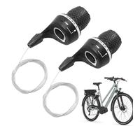 Bicycles Twist Grip Gear Shifters - Speed Lever Set for Cycling, Gear and Brake Controller | VTT Dirt Bike Compatible et Still Shift Hands pour monter, pièces de rechange pour cycliste