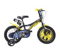 Bicyclette 16'' - BATMAN - Jaune - Roues acier peintes - Selle rembourrée sérigraphiée