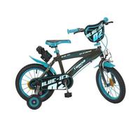 Blue Ice Vélo Garçon 14 pouces 23,5 cm Garçon Frein à serrer Noir/Bleu
