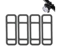 Bicyclette De Silicone Léger À Vélo - Phare Réglable Et Support De Feu Arrière, Support En Caoutchouc Flexible, Accessoire De Vélo | Sangle Pour Sécuriser Le Rétroviseur, L'enregistreur, La La