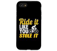 Bicyclist Humour Ride it Like You Stole It Cycling Bike Rider Coque pour iPhone SE (2020) / 7/8