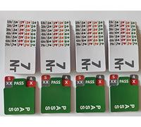 Bid Pal - Bridge Bidding Boxes Recharges - Plastic Lacquered - Lot de 4