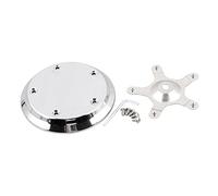 BID4ZE Couvercle décoratif de filtre à air à dôme chromé à 5 boulons compatible avec Harley Touring Electra Glide Road Glide Road King Street Glide 1999-2013 Dyna Low Rider EFI FXDLI 1999-2007
