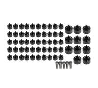 BID4ZE Kit de vis et capuchons de boulons noirs pour cache-moteur pour Harley Softail Twin Cam 2007-2017