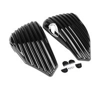 BID4ZE Plastique ABS noir côté batterie couvercle du réservoir d'huile Compatible avec Harley Sportster 1200 Custom XL1200C 2004-2013 Sportster 883 Roadster XL883R