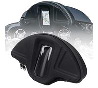 Bid4ze Sac de pare-brise de poche unique avec fenêtre de visualisation transparente compatible avec smartphones Harley Touring Moto 1996-2013 Noir
