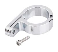 Bid4ze Support universel chromé de 3,2 cm pour guidon de voiture et moto pour Harley Y-amaha H-onda S-uzuki