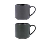 Bidasoa Dark Moon Tasse en céramique Assortiment de 54 cl Gris