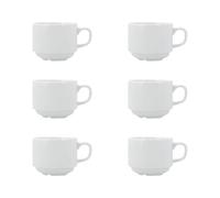 Bidasoa Serenity Hydrozero Lot de 6 tasses 20 cl Serenity Hydrozero Bidas en porcelaine Passe au micro-ondes et au réfrigérateur empilable
