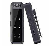 Biddsgg Body Cam Mini Caméra Portable Objectif Rotatif Caméra Espion 180° 64G avec Vidéo et Audio HD 1080P à Vision Nocturne Camera Portable Enregistrement Vidéo & Audio - Pour Extérieur, Police, Vélo