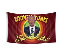 Biden Drapeaux d'Extérieur, Drapeaux de Jardin Biden | Drapeaux de Chambre Décoratifs | 90 x 150 cm Grand Drapeau That's All Fulks Drapeau Extérieur Intérieur Drapeau Affiche Affiche Drapeau pour