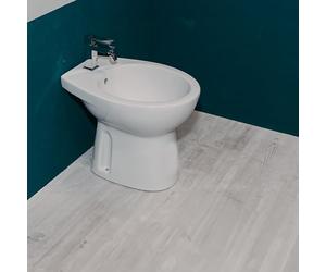 Bidet au sol traditionnel en céramique couleur blanche 40 cm - Magic