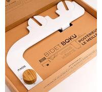 BIDET BOKU - Toilette Japonaise non électrique - Kit WC Japonais Facile à Installer (1 Tuyau + 1 Adaptateur) - 3 Modes, Autonettoyant - Hygiénique, Écologique, Économique - Marque Française