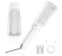 Bidet de voyage portable, 400 ml, étanche IPX7, douche 3 pressions, nettoyage extérieur, soins hémorroïdes, compagnon de camping (blanc)