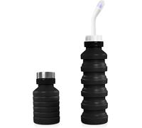 Bidet de voyage portable pliable, pliable et extensible pour une portabilité discrète, capacité de 550 ml, convient pour les soins postnataux et le nettoyage d'hygiène personnelle (noir)