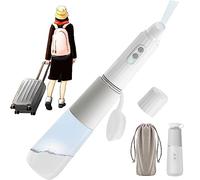 Bidet de voyage portable rechargeable avec bouteille de 270 ml, étanchéité IPX7 sans BPA - 2 pulvérisateurs à pression d'eau rose