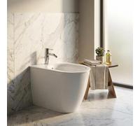 Bidet filomur monotrou en céramique avec fixations cachées blanc 36x55 cm - Mayka | Céramique Dolomite