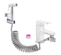 Bidet HygiéNique Kit Douchette Wc Toilettes - Kit Douchette Wc avec Vanne Inverseur de robinet - Douchette pour L'HygièNe Intime