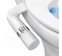 Bidet léger à pression d'eau réglable, pulvérisateur à double buse, accessoire de bidet ultra fin non électrique for toilettes(1-2 Asia AU RU BR CL)