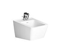 Bidet mural VitrA Equal 7246B403-0288 39,5 x 54 cm, trou de robinetterie au centre/fente de trop-plein, blanc VC