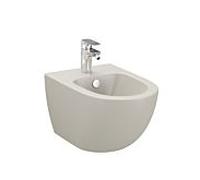Vitra Sento mur Bidet 4338B020-1046 36,5x54cm, avec trop-plein, trou pour robinetterie 2000 au milieu, taupe mat