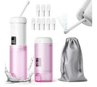 Bidet portable, 250 ml pour hémorroïdes post-partum, nettoyage privé, rechargeable à la main, 3 modes pour une utilisation post-partum et voyage (rose)