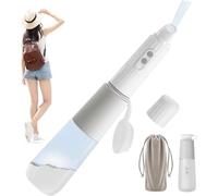 Bidet portable de voyage rechargeable par USB avec 2 options de pression, mini bidet personnel électrique portable de 270 ml pour homme et femme, nettoyage hygiénique, blanc